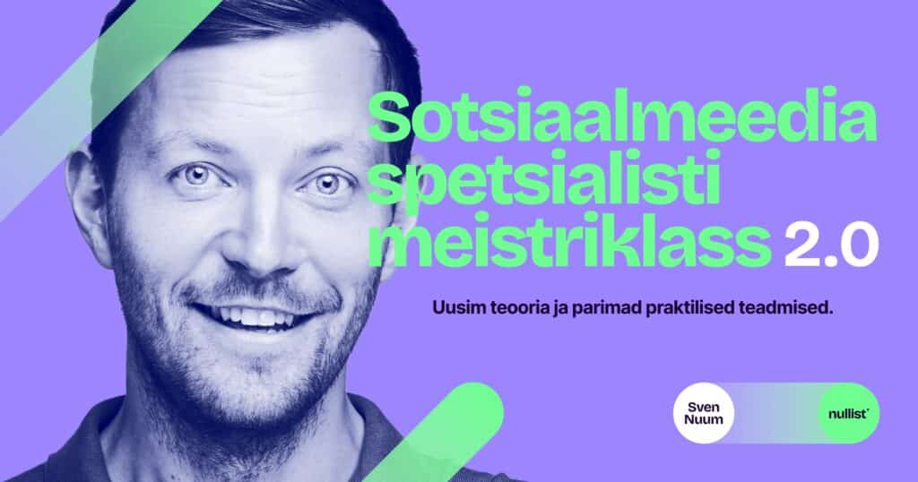 Sotsiaalmeedia koolitus Nullist