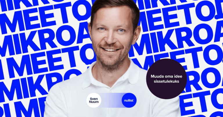 Ettevõtluskoolitus_Muuda oma idee sissetulekuks_Sven_Nuum