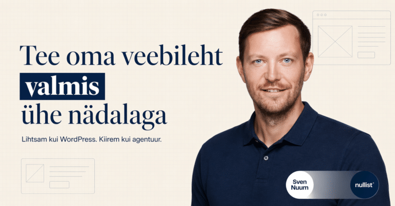 Veebilehe koolitus Nullist